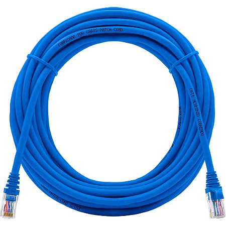 Cabo Patch Cord Cftv 4 Pares RJ45 10M ANNLUX