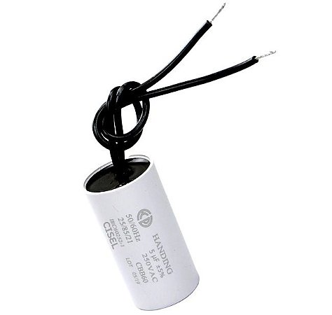 Capacitor De Partida 05 UF 250 VAC 2 FIOS ANNLUX