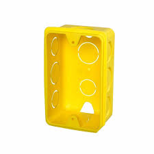 Caixa luz 4x2 ISOPLAST amarela