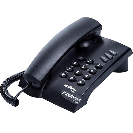 Telefone C/fio Pleno Preto  - Port Li 5908