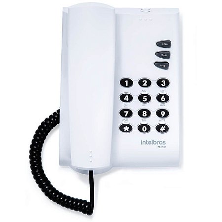 Telefone Com Fio Pleno Cinza Artico  - Port Li 5908