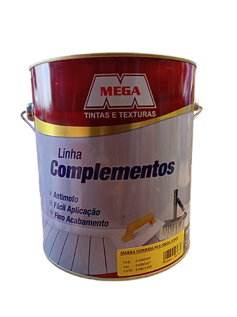 MASSA CORRIDA PVA 5,6KG - MEGA TINTAS