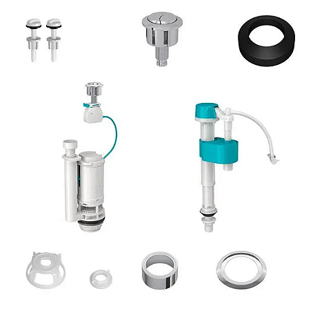 Kit Universal Duplo Acionamento Caixa Acoplada