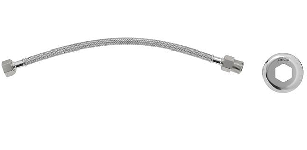 Ligação Flexível Malha de Aço 50cm Cromado