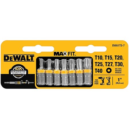 Jogo Torx Dewalt 7 Peças Maxfit Ultra 1"