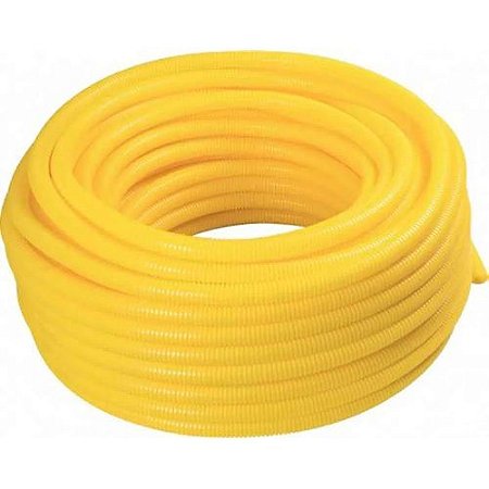 Conduite corrugado amarelo 1 25MTS TECNOPRADO