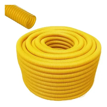 Conduite corrugado amarelo 1 50MTS TECNOPRADO