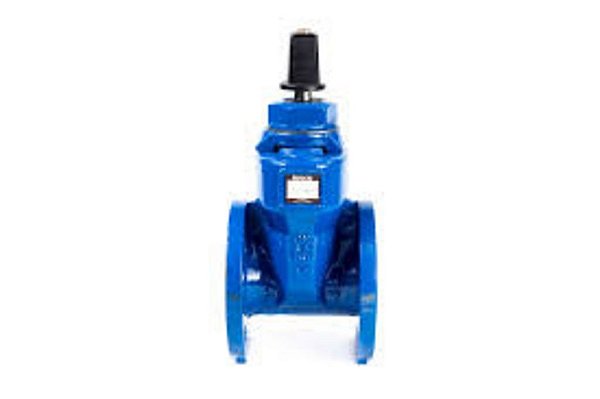 Valvula de gaveta cabeçote emborrachada com flanges 100mm