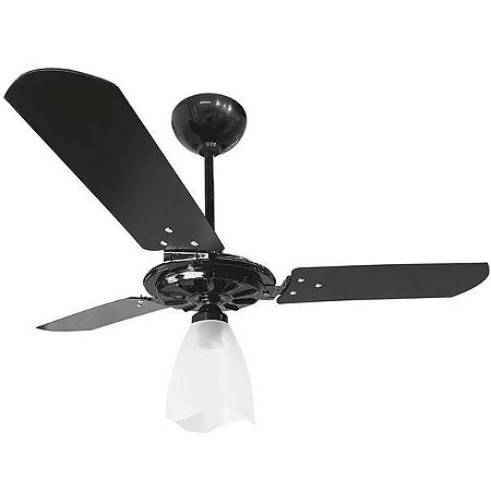 Ventilador VENTEX teto yris 220v preto/preto tulipa aberta (107)jrf000030f