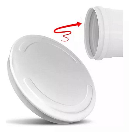 TAMPÃO P/ TAPAR CANO PVC 100MM TIL CORRPLASTIK