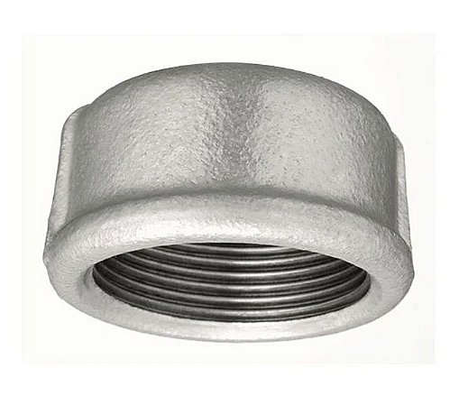 Tampão galvanizado (cap) 4''