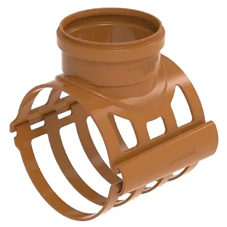 Selim 90° col. Esg 150x100 c/ travas ocre KBO