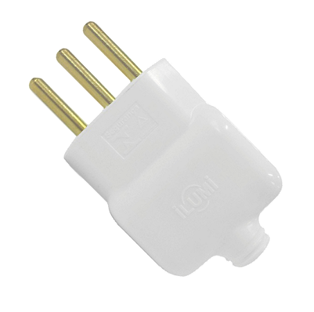 Pino prensa ILUMI cabo 2pt 10a 250v br