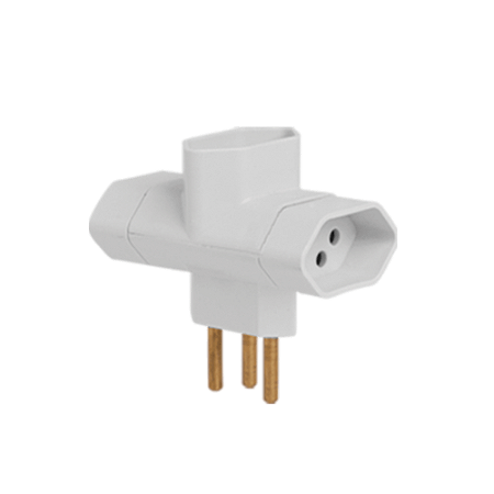 Pino 3 saidas ILUMI tipo t 2p t 10a 250v