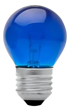 Lampada bolinha BRASFORT sortida azul 7w e27 220v 8473 C/10