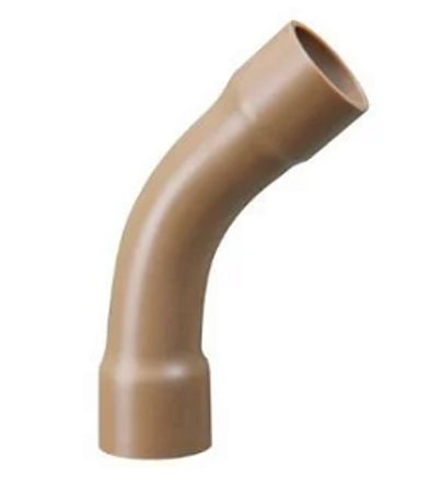 Curva akato 45° marrom soldavel longa 50mm