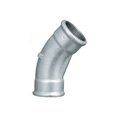 Curva 45 femea/femea galvanizado 1-1/4