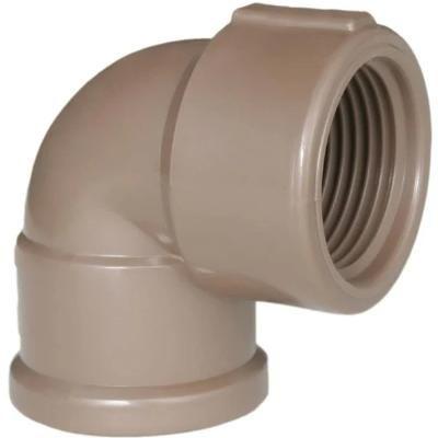 Cotovelo plastilit 90° soldavel marrom lr 25mmx1/2'' PACOTE C/50