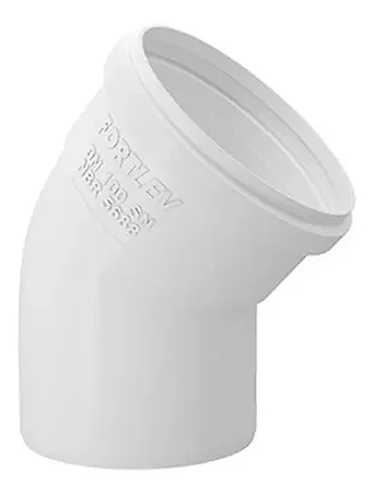 Cotovelo FORTLEV 45 esgoto  sn dn 50 pacote c/15