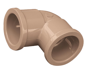 Cotovelo akato 90° soldavel marrom lr 25mm x3/4