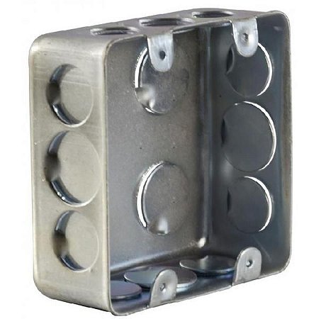 Caixa de luz galvanizado 4x4 cm KBO