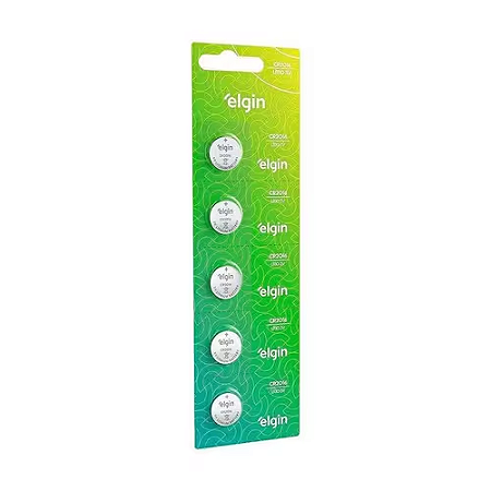 BATERIA LITIO ELGIN 2032 CARTELA C/ 5 UNIDADE