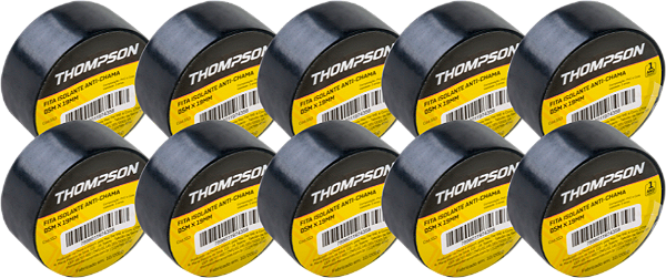 Fita isolante anti chama THOMPSON 19mmx20m 554 PACOTE c/10