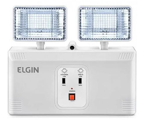 Luminária led de emergência elgin 2000lm st