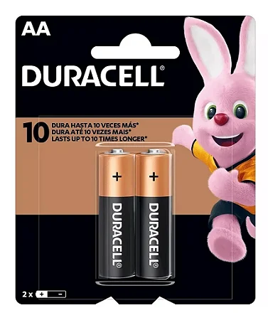 Pilha aa alcalina DURACELL blister c/2