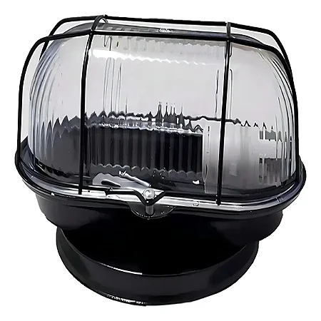Luminaria Tartaruga Chapa Preto C/vidro ANNLUX