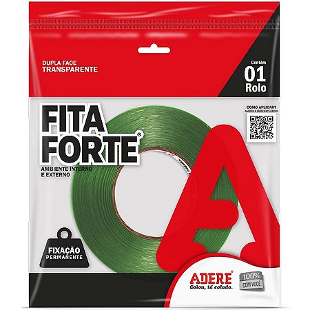 FITA DUPLA FACE MASSA ACRILICA TRANSP. ADERE XT050 09MMX20M