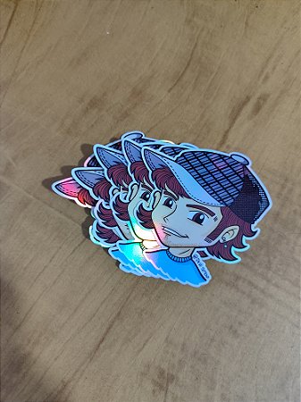 Vinil Adesivo Holográfico Metalizado Personalizado 3x3 cm 120 un.