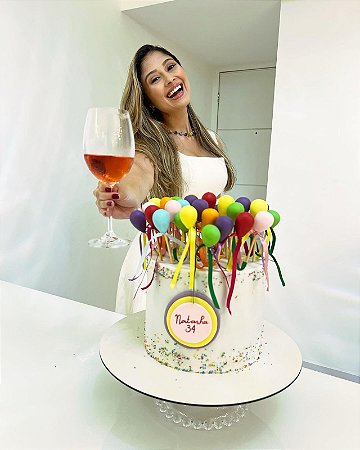 Bolo balloons 15cm | 2kg | massa e recheio tradicionais