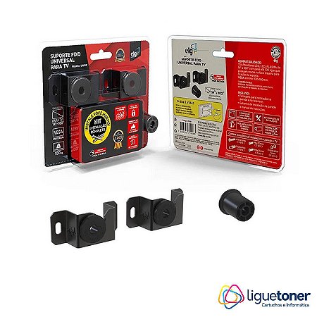 SUPORTE FIXO UNIVERSAL ELG UNI88 TV/MONITORES DE 14 A 100 POLEGADAS ATE 100 KG