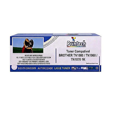 Cartucho de Toner Compativel Brother TN1000 / TN1060 / TN1070 1K Printech
