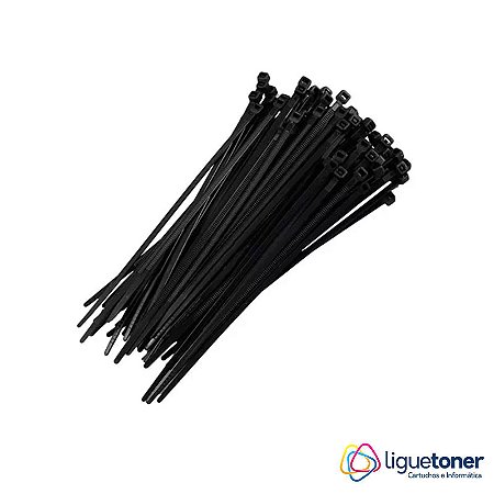 ABRAÇADEIRA PLASTICA 200MM X 3.6MM (C/100) - PRETO