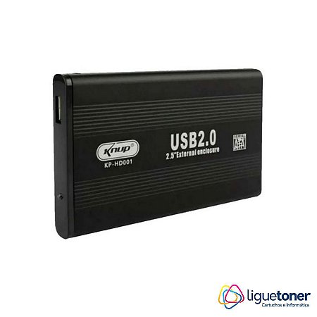CASE (USB 2.0) P/ HD SATA 2,5" KNUP - KP-HD001