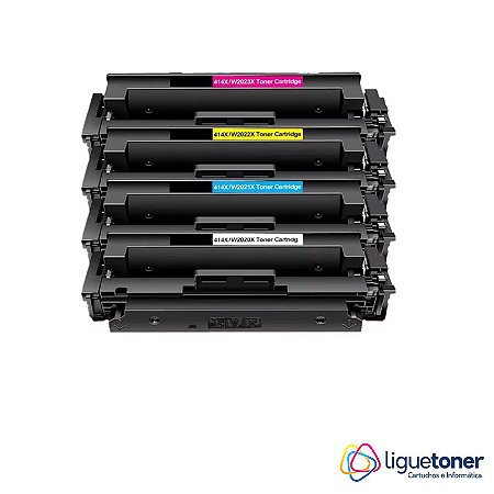 KIT COM 4 CARTUCHO DE TONER HP W2020X 2021X 2022X 2023X PRINTECH