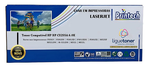 Cartucho de Toner Compatível HP CE255A 6.0K Printech