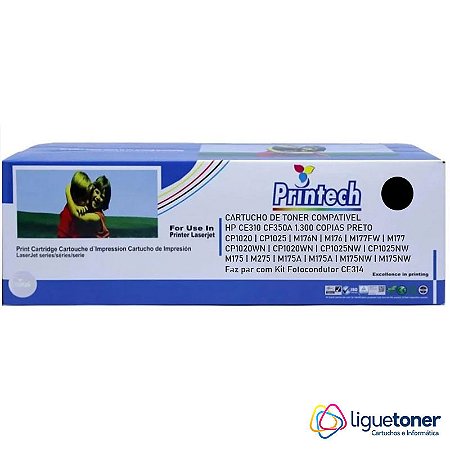 Cartucho de Toner Compatível HP CE310 / CF350A BLACK 1.3K Printech*