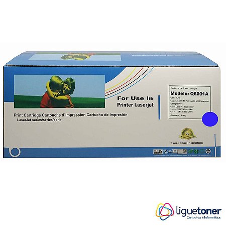 Cartucho de Toner Compatível HP Q6001A CYAN 2.0K Printech