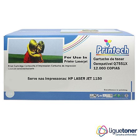 Cartucho de Toner Compatível HP Q7551X 12K Printech