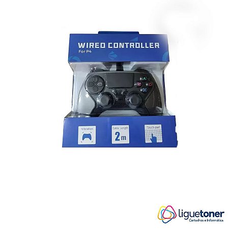 CONTROLE JOYSTICK PARA P24 PS2 PC COM FIO FR-5116 FEIR