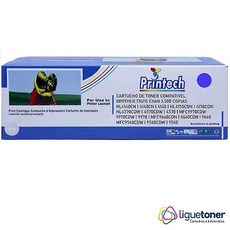 Cartucho de Toner Compatível BROTHER TN315 CYAN 3.5K Printech