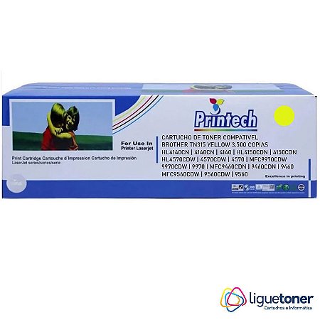 Cartucho de Toner Compatível BROTHER TN315 YELLOW 3.5K Printech
