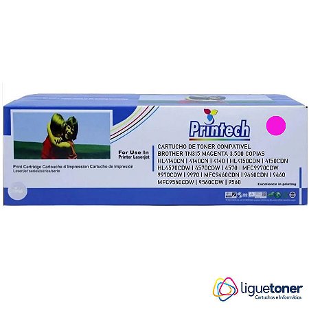 Cartucho de Toner Compatível BROTHER TN315 MAGENTA 3.5K Printech