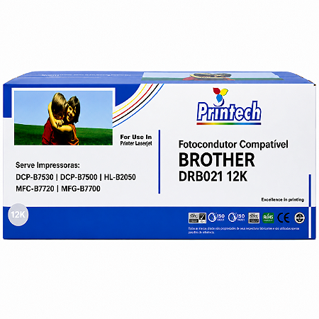 Fotocondutor Compatível BROTHER DRB021 12K Printech