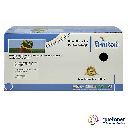 Cartucho de Toner Compatível SAMSUNG CLP365 / K406 BLACK 1.5K Printech
