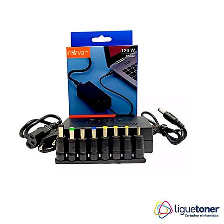 Fonte Universal para Notebook 8 conectores 120w 12-24v Inova