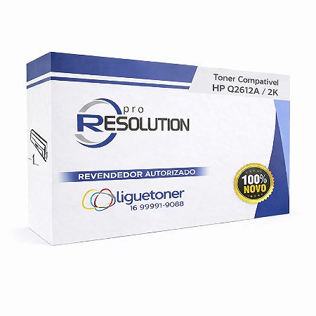 Cartucho de Toner Compativel HP Q2612A / 2k Pro Resolution